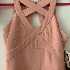 Pink Bandeaux dress